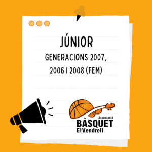 JÚNIOR (2006, 2007 I 2008 FEMENÍ)